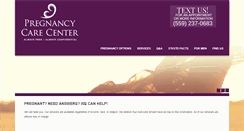 Desktop Screenshot of pregnancycarecenter.com