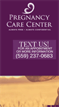 Mobile Screenshot of pregnancycarecenter.com